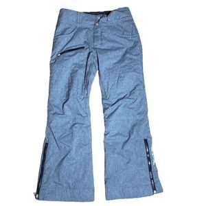 Obermeyer teen medium 10/12 gray ski/snow pants flare unisex
